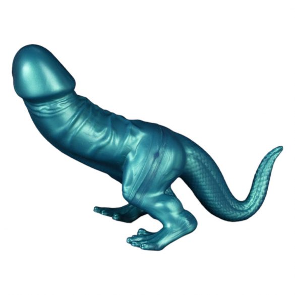 Toppedmonster - dinosaur silikonski dildo - 26 cm (tirkiz) 