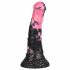 Bad Horse - silikonski dildo za konjske alate - 18cm (crno-roza) 