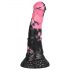 Bad Horse - silikonski konjski dildo - 18 cm (crno-ružičasta)