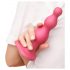 Strap-on-me Beads S - perle, strap-on dildo (roza) 