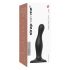 Strap-on-me Curvy S - valoviti, strap-on dildo (crni) 