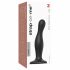 Strap-on-me Curvy M - valoviti, strap-on dildo (crni) 