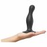 Strap-on-me Curvy M - valoviti, strap-on dildo (crni) 