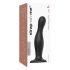 Strap-on-me Curvy L - valoviti, strap-on dildo (crni) 