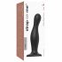 Strap-on-me Curvy L - valoviti, strap-on dildo (crni) 