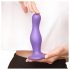 / Strap-on-me Curvy L - valovit, s postoljem dildo (ljubičasta)