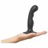 Strap-on-me P&G S - zakrivljeni, strap-on dildo (crni) 