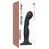 Strap-on-me P&G M - zakrivljeni, strap-on dildo (crni) 