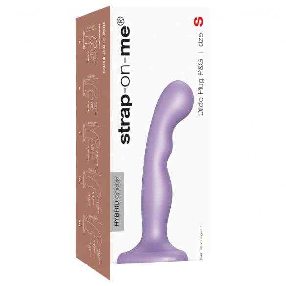 Strap-on-me P&G S - zakrivljeni, strap-on dildo (ljubičasti) 