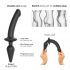 / Strap-on-me Swith Semi-Realistic S - 2u1 silikonski dildo (crni) 