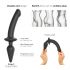 / Strap-on-me Swith Semi-Realistic S - 2u1 silikonski dildo (crni)