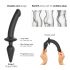 / Strap-on-me Swith Semi-Realistic XXL - 2u1 silikonski dildo (crni) 