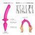 / Strap-on-me Swith Semi-Realistic S - 2u1 silikonski dildo (roza)