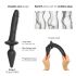 / Strap-on-me Swith Realistic S - 2u1 silikonski dildo (crni) 