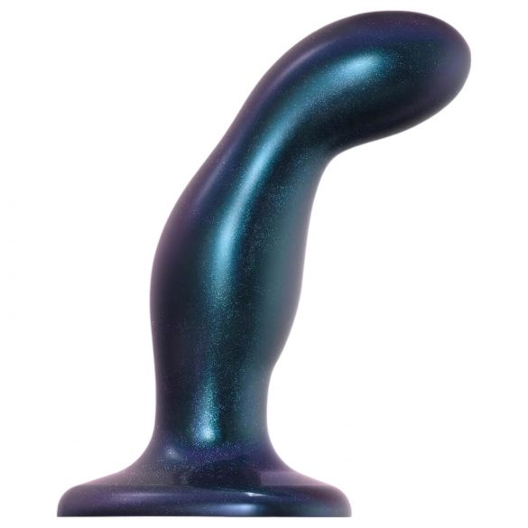 Strap-on-me Snaky M - savijeni analni dildo (metalno plava)