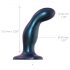 Strap-on-me Snaky M - savijeni analni dildo (metalno plava)