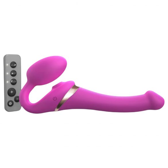 Strap-on-me S - vibrator sa zračnim valovima koji se može pričvrstiti - mali (ružičasti) 