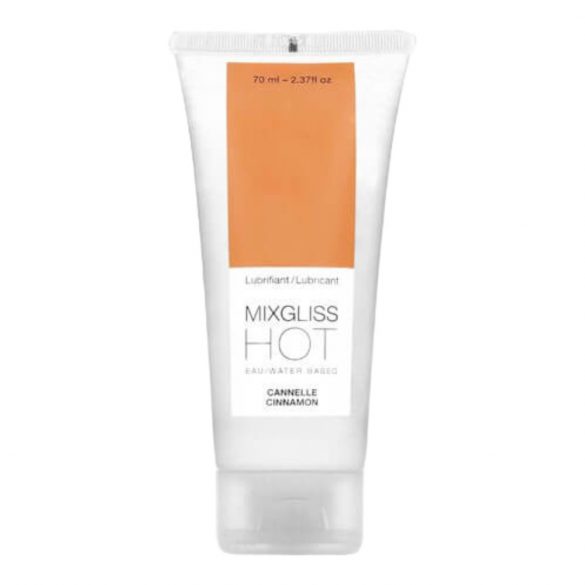 Mixgliss Hot - zagrijavajući lubrikant na bazi vode - cimet (70ml) 