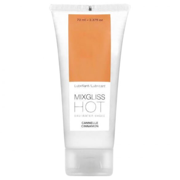 Mixgliss Hot - zagrijavajući lubrikant na bazi vode - cimet (70ml) 