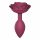 Love to Love Open Roses M - silikonski analni dildo (bordo) 