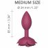 Love to Love Open Roses M - silikonski analni dildo (bordo) 