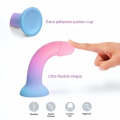 Dildolls Utopia - silikonski dildo sa vakuumom (u boji)
