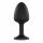 Dorcel Geisha Plug Diamond M - analni dildo od bijelog kamena (crni) 