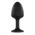 Dorcel Geisha Plug Diamond M - analni dildo od bijelog kamena (crni) 