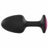 Dorcel Geisha Plug Ruby L - analni dildo od ružičastog kamena (crni) 