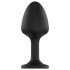 Dorcel Geisha Plug Diamond XL - analni dildo od bijelog kamena (crni) 