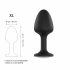 Dorcel Geisha Plug Diamond XL - analni dildo od bijelog kamena (crni) 