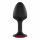 Dorcel Geisha Plug Ruby XL - analni dildo od ružičastog kamena (crni) 