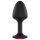 Dorcel Geisha Plug Ruby XL - analni dildo od ružičastog kamena (crni) 