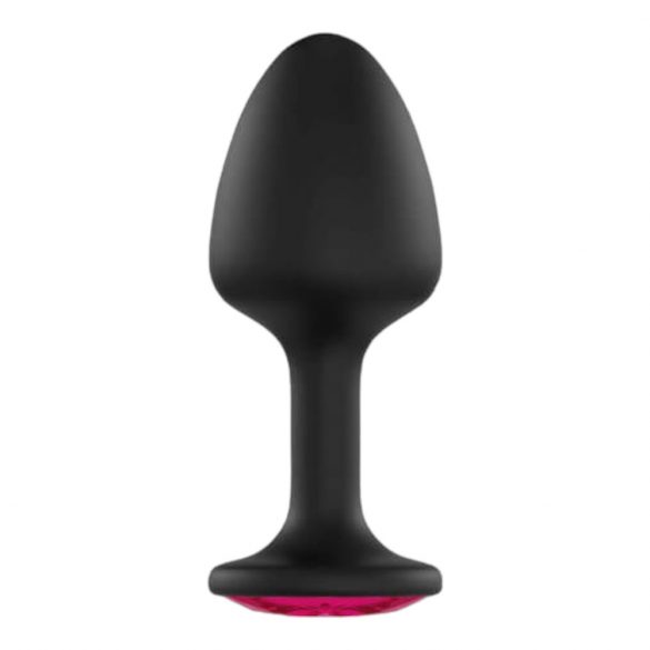 Dorcel Geisha Plug Ruby XL - analni dildo od ružičastog kamena (crni) 