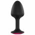 Dorcel Geisha Plug Ruby XL - analni dildo od ružičastog kamena (crni) 