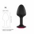 Dorcel Geisha Plug Ruby XL - analni dildo od ružičastog kamena (crni) 