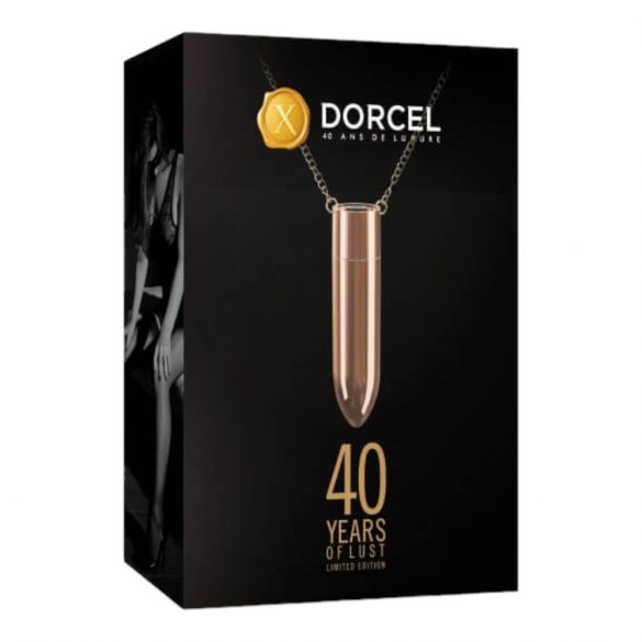 Dorcel - punjiva, vodootporna vibrator ogrlica (ružičasto zlato) 