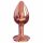 Dorcel Diamond Plug S - aluminijski analni dildo - mali (ružičasto zlato) 