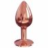 Dorcel Diamond Plug S - aluminijski analni dildo - mali (ružičasto zlato) 