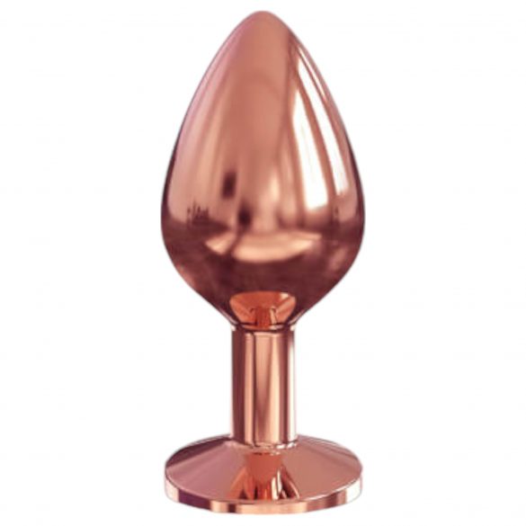 Dorcel Diamond Plug M - aluminijski analni dildo - srednji (ružičasto zlato) 