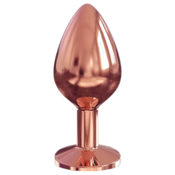 Dorcel Diamond Plug M - aluminijski analni čep - srednji (ružičasto-zlatni)