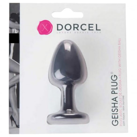 Dorcel Geisha Plug M - loptasti analni dildo (crni) 