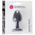 Dorcel Geisha Plug M - loptasti analni dildo (crni) 