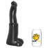 AnimHole Bull - dildo za penis bika - 25 cm (crni) 