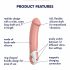 Satisfyer Master - vodootporan, punjivi vibrator (prirodni)