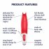 Satisfyer Power Flower - akumulatorski, vodootporni vibrator (crveni)