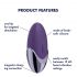 Satisfyer Purple Pleasure - punjivi vibrator za klitoris (ljubičasti) 