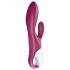 Satisfyer Heated Affair - grijači vibrator s nastavkom za klitoris (crvena)