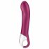 Satisfyer Big Heat - punjivi, grijaći vibrator G-točke (crveni) 