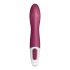 Satisfyer Big Heat - punjivi, grijaći vibrator G-točke (crveni) 